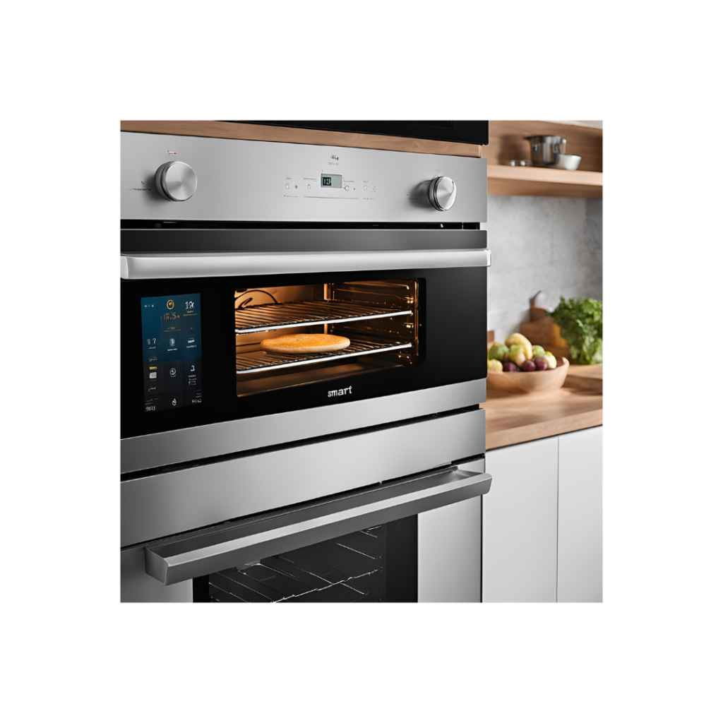 Smart Ovens Features of Smart Ovens Smart ovens are revolutionizing the way we cook with their advanced features: Wi-Fi Connectivity: These ovens can be controlled remotely via smartphone apps, allowing users to preheat, adjust temperatures, and monitor cooking progress from anywhere. Remote Control via Apps: Integration with apps means you can start dinner while still at work or on the way home. Self-Cleaning Functions: Many smart ovens come with self-cleaning features, making maintenance a breeze.