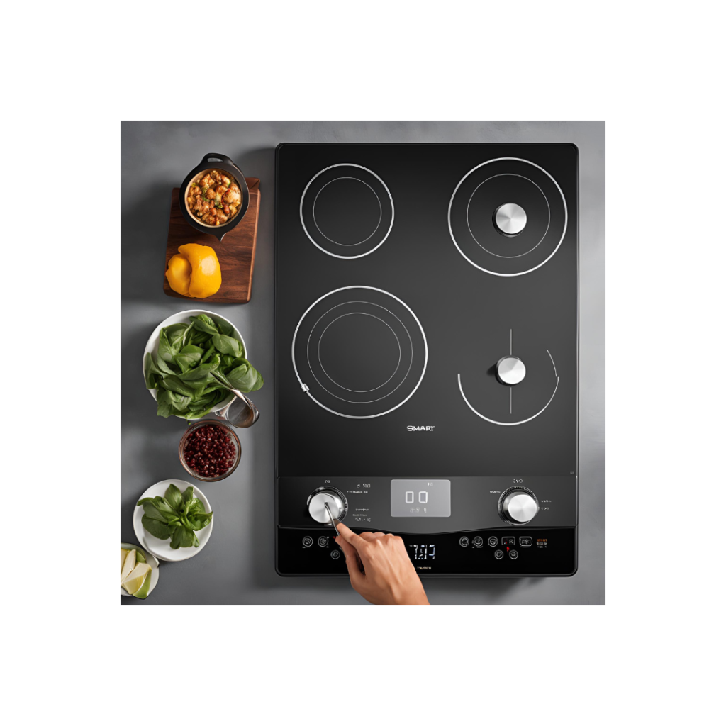 Smart Cooktops Features of Smart Cooktops Smart cooktops are designed to offer precision and safety in the kitchen: Induction Technology: Induction cooktops heat quickly and precisely, offering better control over cooking temperatures. Safety Features: Many smart cooktops include safety features such as automatic shutoff and child locks. Precise Temperature Control: Achieve perfect cooking results with precise temperature control.