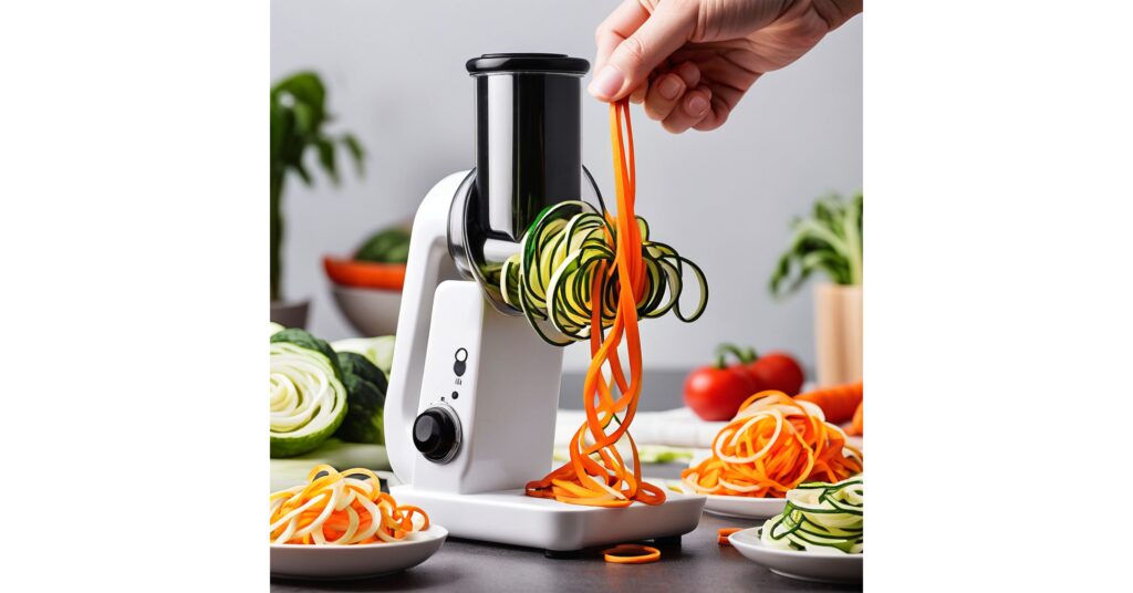 Vegetable Spiralizers Vegetable spiralizers turn veggies like zucchini, carrots, and sweet potatoes into noodle-like shapes, making it easy to create low-carb, vegetable-rich meals.